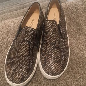 Brand-New Brown snake skin sneakers